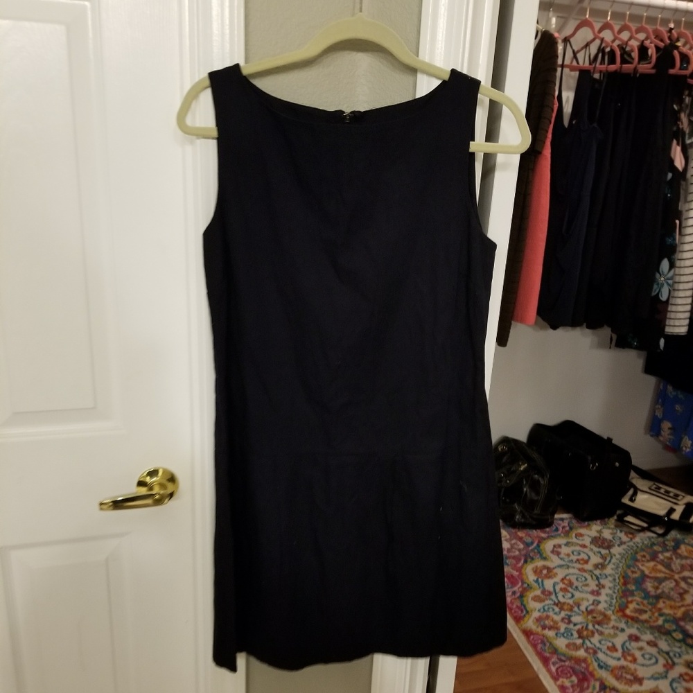 Kenneth Cole Black Linen Dress
